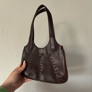 Brown Leather mini purse